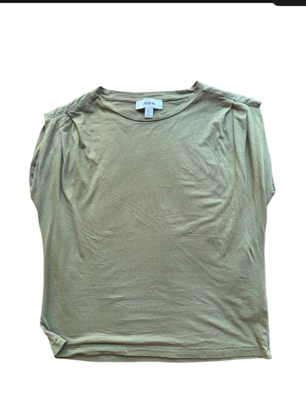 Jason Wu army green muscle t‎ like new size S